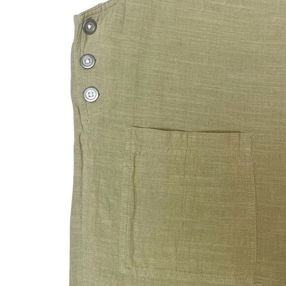 L Space Freya Jumper Relaxed Fit Cotton Jumpsuit Overalls Green Size Medium - Picture 7 of 11